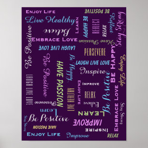 Póster Inspirador inspirado ESCOLHE SUA COR