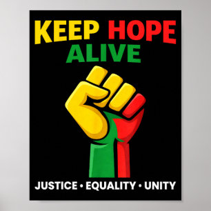 Poster Inspirador mantenha as esperanças vivas orgulho da