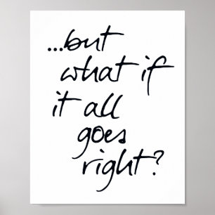 Poster Inspirador Preto e Branco tipográfico Scandi