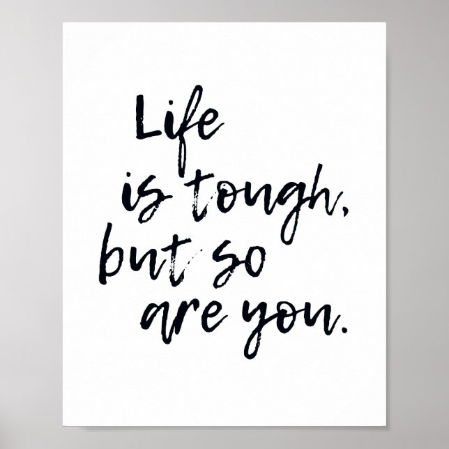 Poster Inspirador Preto e Branco tipográfico Scandi (Frente)