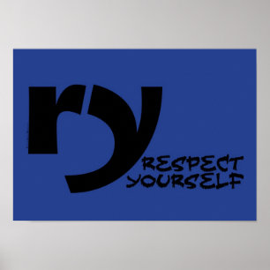 Poster inspirador - respeito você mesmo