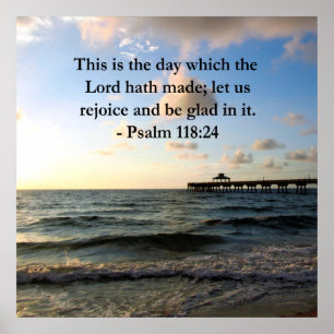 PÓSTER INSPIRANDO PSALM 118:24 VERSO
