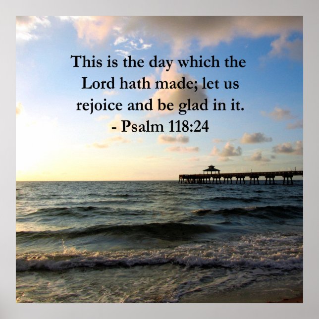PÓSTER INSPIRANDO PSALM 118:24 VERSO (Frente)