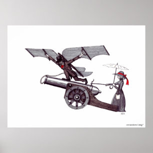 Póster Inspiration surreal concept black and white art