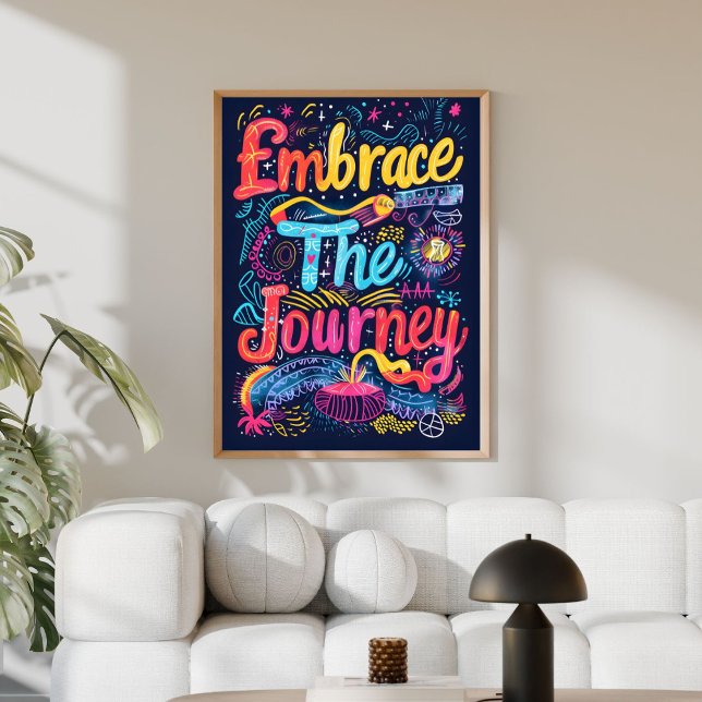 Poster Inspirational Colorful Modern Wall Art  (Criador carregado)