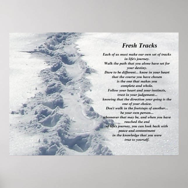 Poster Inspirational Gifts Fresh Tracks (Frente)