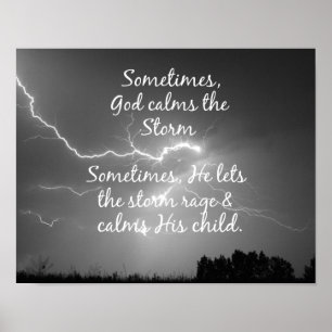 Póster Inspiratonal Christian Quote