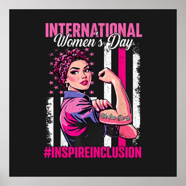 Poster Inspire Inclusão 8 Março Internacional  (Frente)