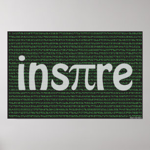 Póster "Inspire" o poster, 14" x 11"