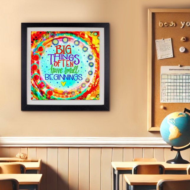 Poster Inspirição de Cotação Motivacional Moderna Colorid (Criador carregado)