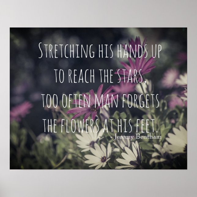 Poster Inspiring Jeremy Bentham Quote (Frente)