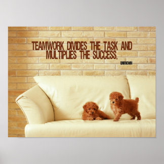Poster Inspiron trabalho em equipe