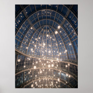Poster Instalação de Luz de Cúpula Brilhante