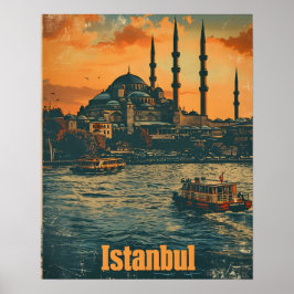 Poster Instantâneo de Istambul: Cartão-postal Vintage