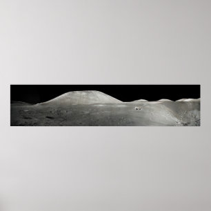 Poster Instantâneo do panorama da aterragem de lua Rover