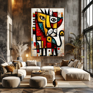 Poster Instinto Soberano — Expressão Abstrata Contemporân