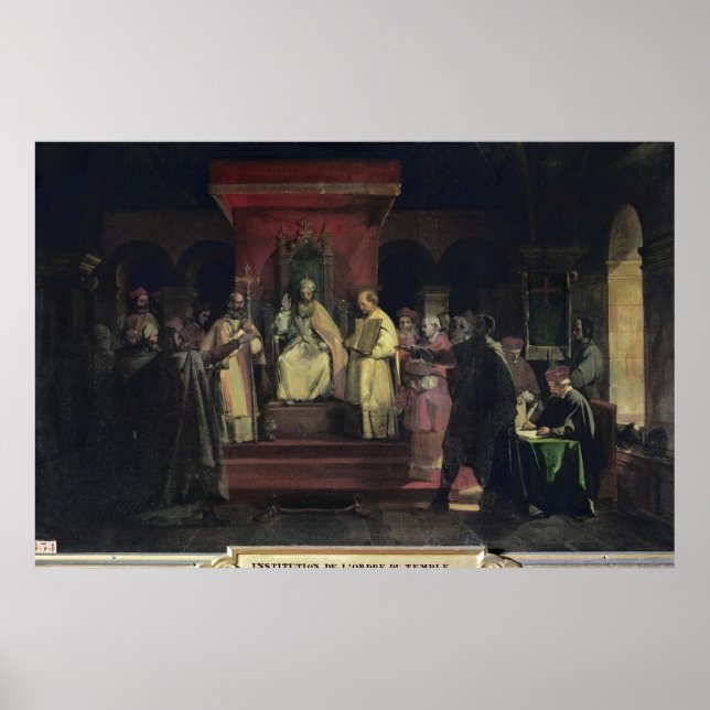 Póster Instituição da Ordem dos Templários (Frente)