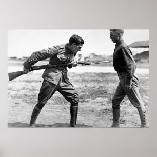 Póster Instrução da baioneta