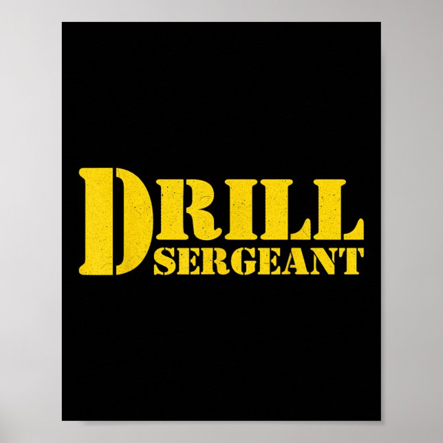 Poster Instrução de acampamento militar uniforme de inici (Frente)