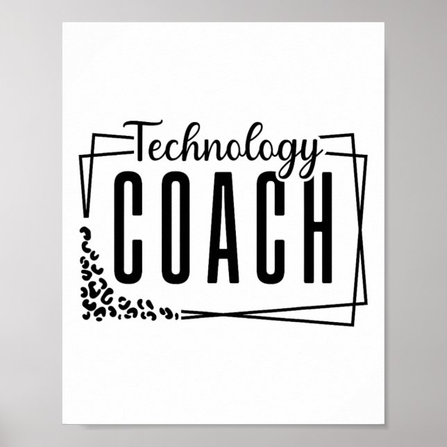 Poster Instructional Technology Coach Cool Design For Tea (Frente)