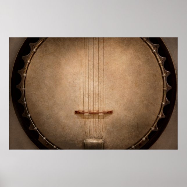 Póster Instrumento - Corda - Eu amo banjo (Frente)