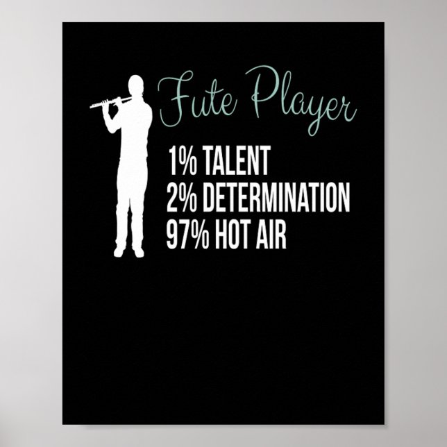 Poster Instrumento Flute Player (Frente)