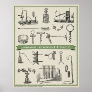 Póster Instrumentos do laboratório & instrumento 2
