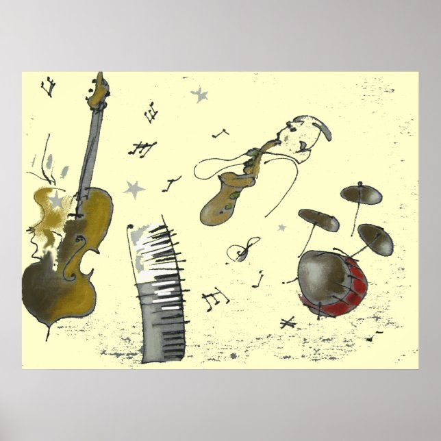Poster instrumentos musicais (Frente)