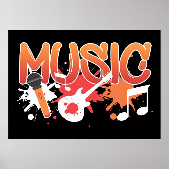Poster Instrumentos Musicais (Frente)