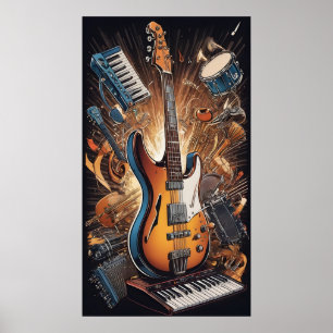 Poster Instrumentos Musicais
