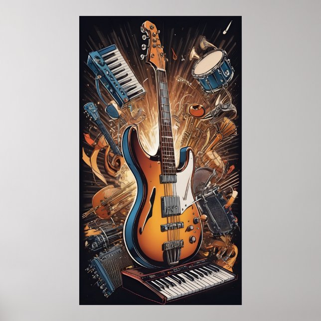 Poster Instrumentos Musicais (Frente)