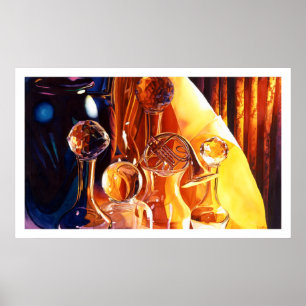 Póster Instrumentos musicais "de bastidores" & aguarela