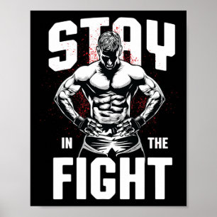 Poster Instrutor de Esporte Divertido Treinador de Boxe A