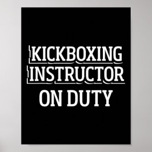 Poster Instrutor de Kickboxing Treino de Kick Boxing _1
