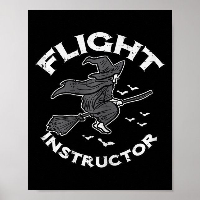 Poster Instrutor de voo do Halloween Witny Funny Costume  (Frente)