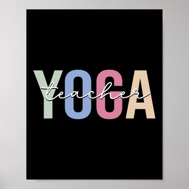 Poster Instrutor de Yoga Professor de Yoga  (Frente)