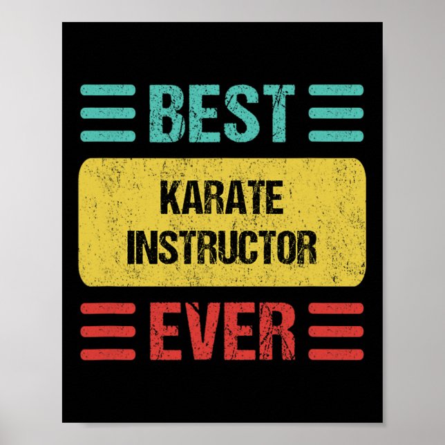 Poster Instrutor Karate 1 (Frente)