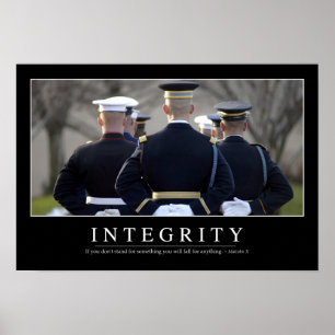 Póster Integridade: Cotação Inspiracional