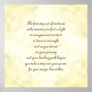 Poster Intenção de cura