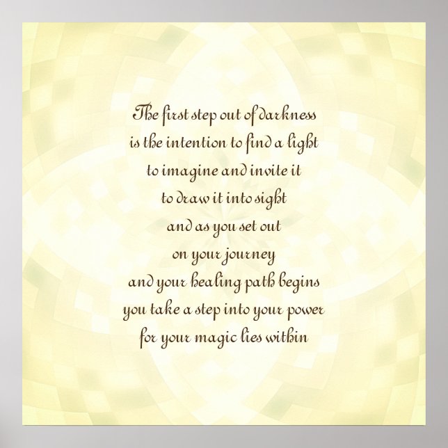 Poster Intenção de cura (Frente)