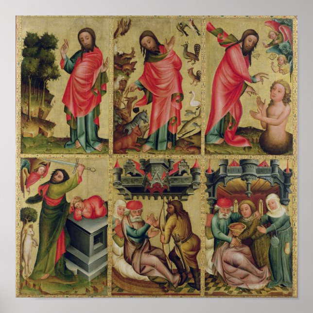 Póster Interior à esquerda do Altar Alto (Frente)