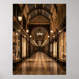 Poster Interior Antigo da Royal Arcade