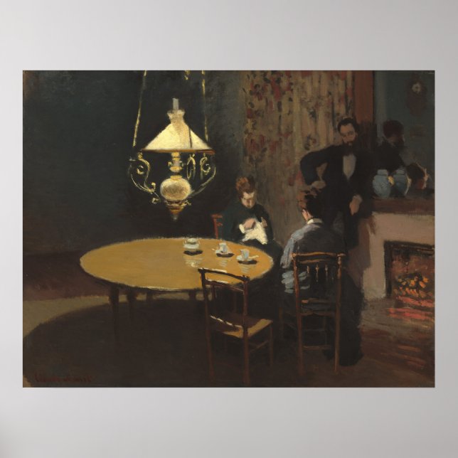 Poster Interior, após Janta - Claude Monet Fine Art (Frente)