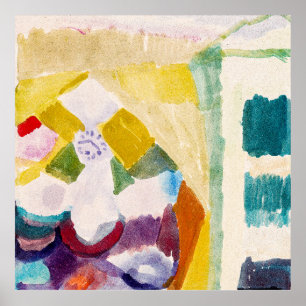 Poster Interior com o relógio ,Famosa Pintura