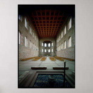 Póster Interior da basílica, ANÚNCIO do século IV
