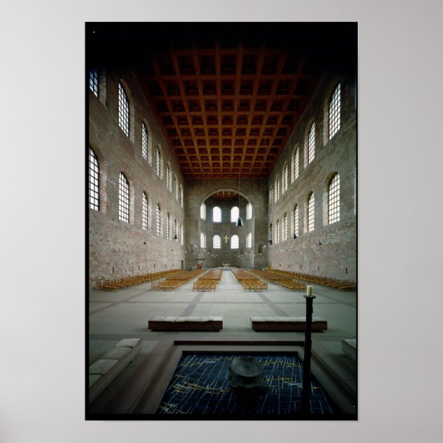 Póster Interior da basílica, início do século IV AD (Frente)