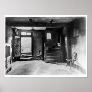 Póster Interior da casa de Johann Sebastian Bach