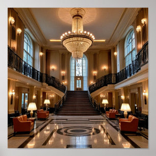 Poster Interior da Casa Luxuosa