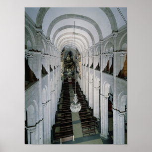 Póster Interior da catedral começada em 1078