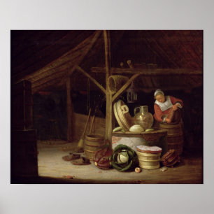 Poster Interior da cozinha